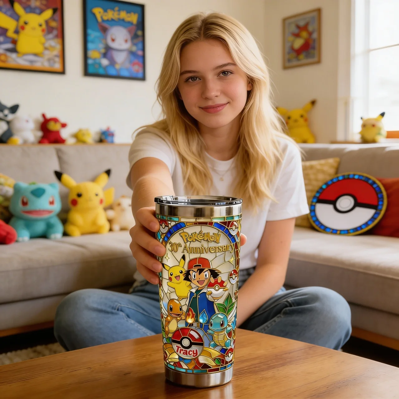 PoMo Celebrate 30th Anniversary Of Catching Them All - Personalized Tumbler - Gift For Movie Fans BA01