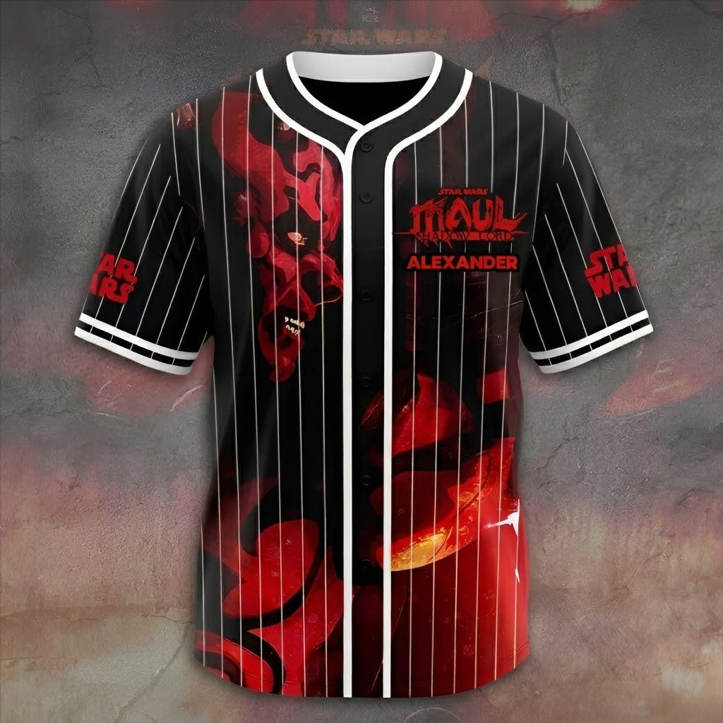 Stwa 50th Anniversary Red Shadow Lord - Personalized Baseball Jersey - Gift For Movie Fans BA01.