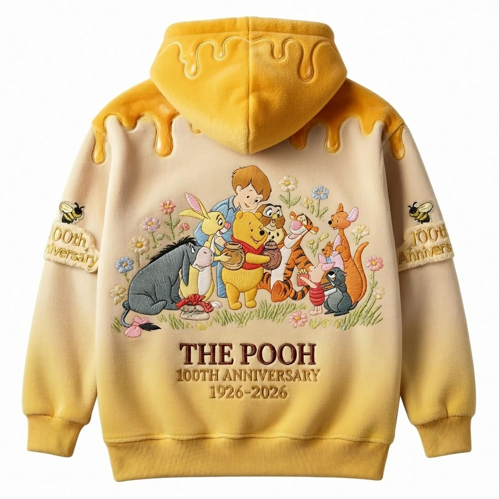 DSNY Honey Bear Celebrate Our 100th Anniversary With Friends - Personalized All Over Shirt - Gift For Movie Fans HH01
