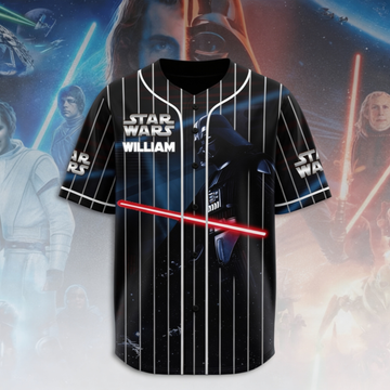 Stwa 50th Anniversary Red Laser - Personalized Baseball Jersey - Gift For Movie Fans BA01