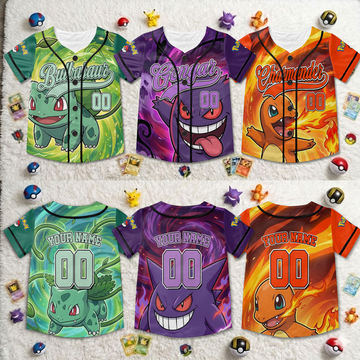 PoMo Celebrate 30 Years Of Catching Them All - Personalized Baseball Jersey - Anniversary Gift For Movie Fans BA01