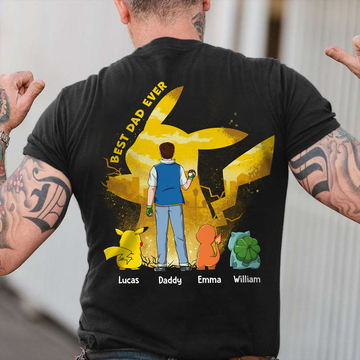 Best Dad Ever - Personalized T-Shirt - Gift For Dad, Father's Day | HH01 - image 2