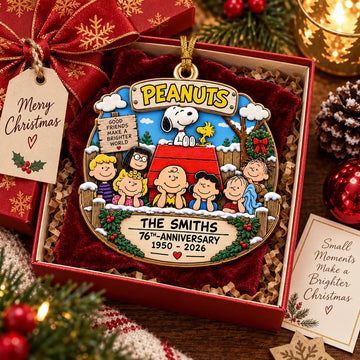 Penu And Nutty Gang Make A Brighter World Custom Name Christmas Gift For Family - Personalized Acrylic Ornament HH01