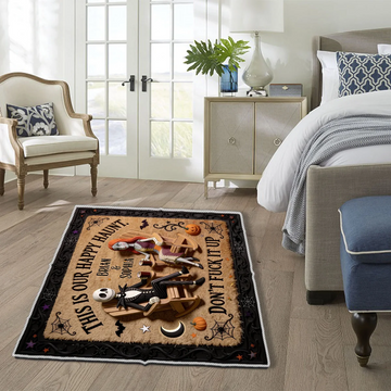 TNBC halloween Happy Haunt Costume Name Halloween Gift For Couple - Personalized Tufted Rug -TN1609261051