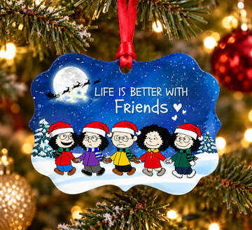 Penu Life Is Better With Snowing Christmas Gifts For Friends - Personalized Arcrylic Ornament
