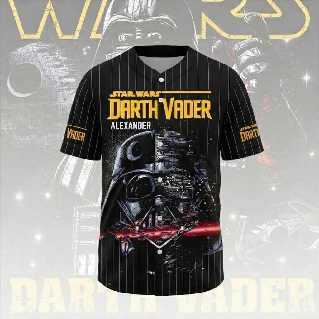 Stwa 50th Anniversary Dark Captain - Personalized Baseball Jersey - Gift For Movie Fans BA01