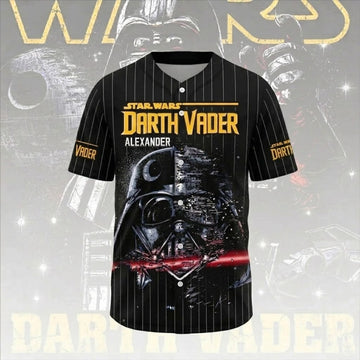 Stwa 50th Anniversary Dark Captain - Personalized Baseball Jersey - Gift For Movie Fans BA01