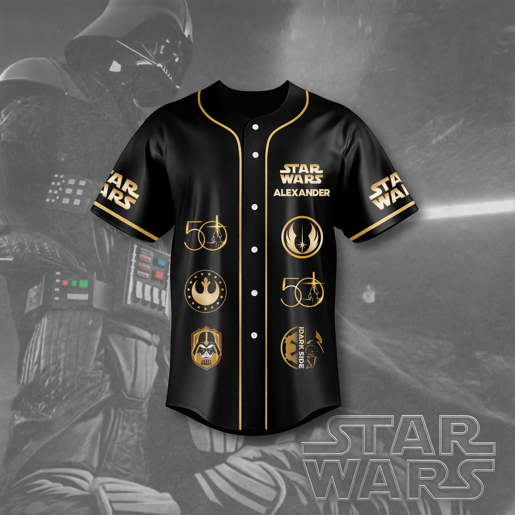 Stwa 50th Anniversary Space Celebration - Personalized Baseball Jersey - Gift For Movie Fans