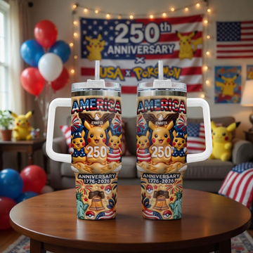 PoMo Celebrate 250 Years Of America - Personalized Tumbler - Gift For Movie Fans, Patriots HH01