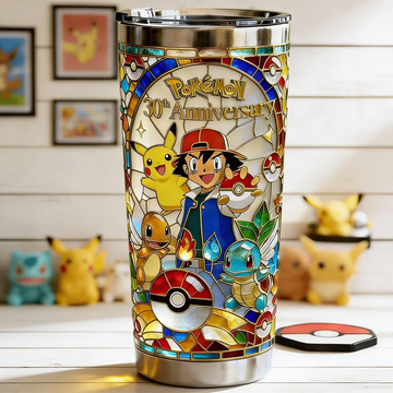 PoMo Celebrate 30th Anniversary Of Catching Them All - Personalized Tumbler - Gift For Movie Fans BA01