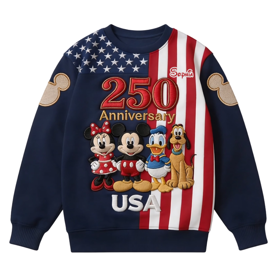 MkMo 250th Anniversary With Funny Friends - Personalized All Over Shirt - Independence Gift For Movie Fans