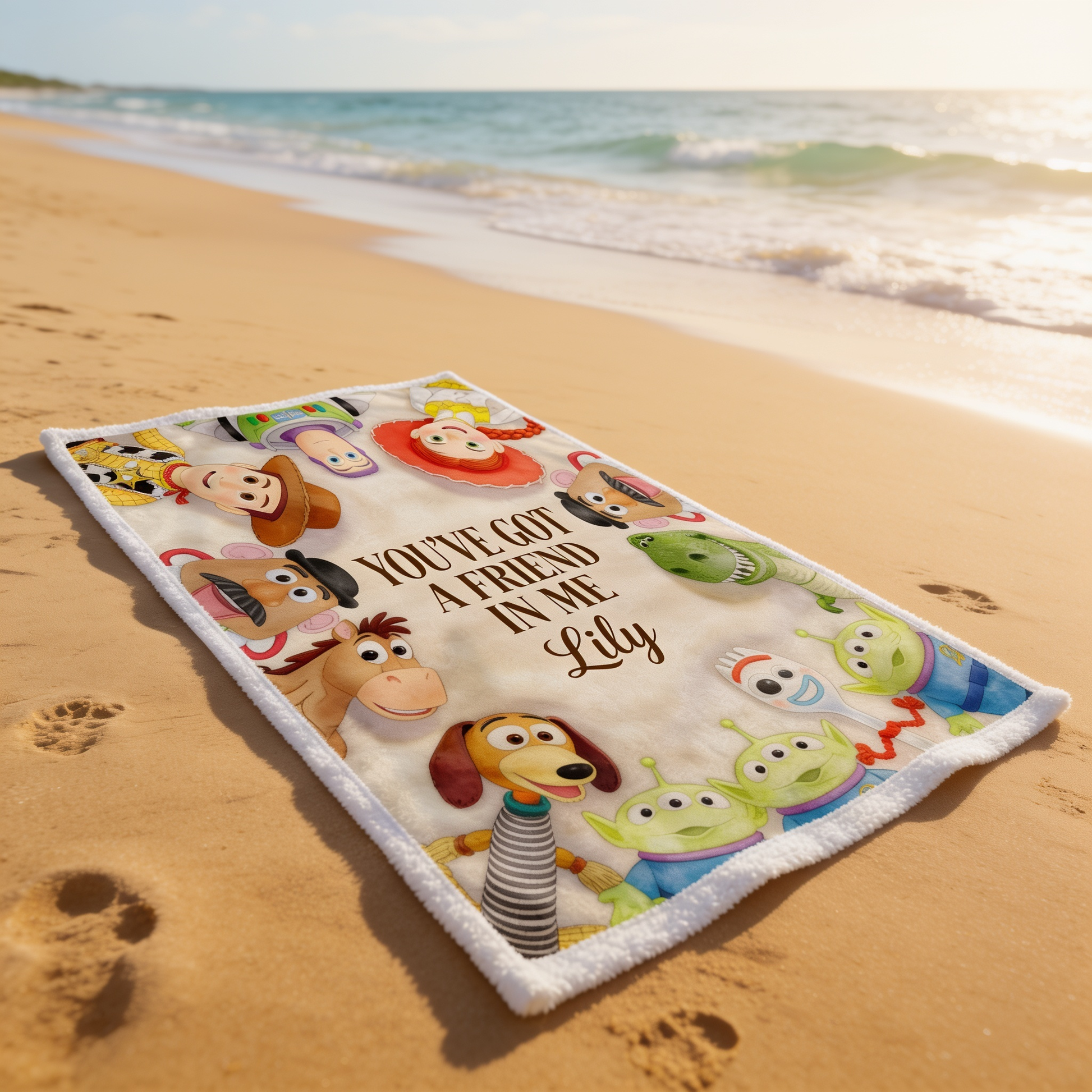 You've Got A Friend In Me - Personalized Beach Towel - Vacation Gift For Movie Fans - DSNY - image 3