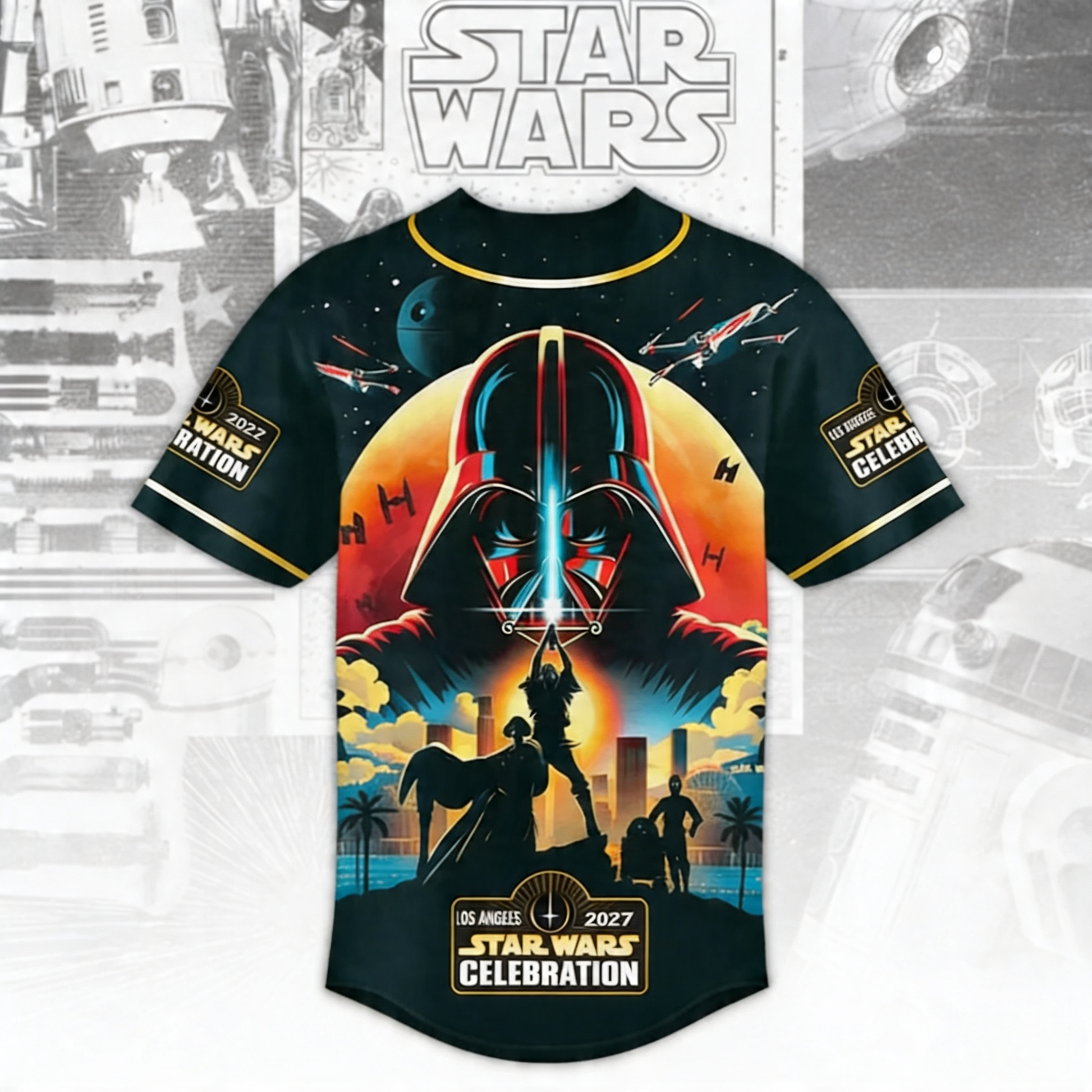 Stwa 50th Anniversary Space Celebration - Personalized Baseball Jersey - Gift For Movie Fans BA01