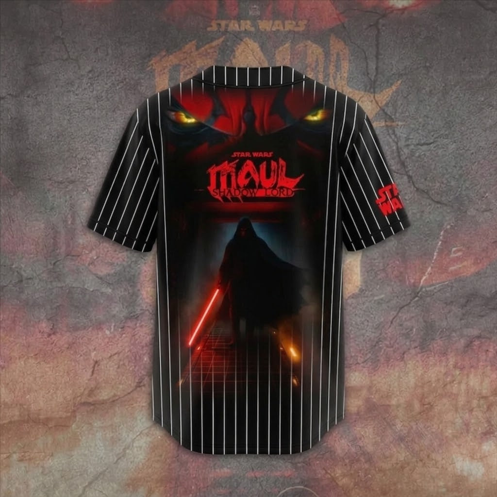 Stwa 50th Anniversary Red Laser Shadow Lord - Personalized Baseball Jersey - Gift For Movie Fans BA01