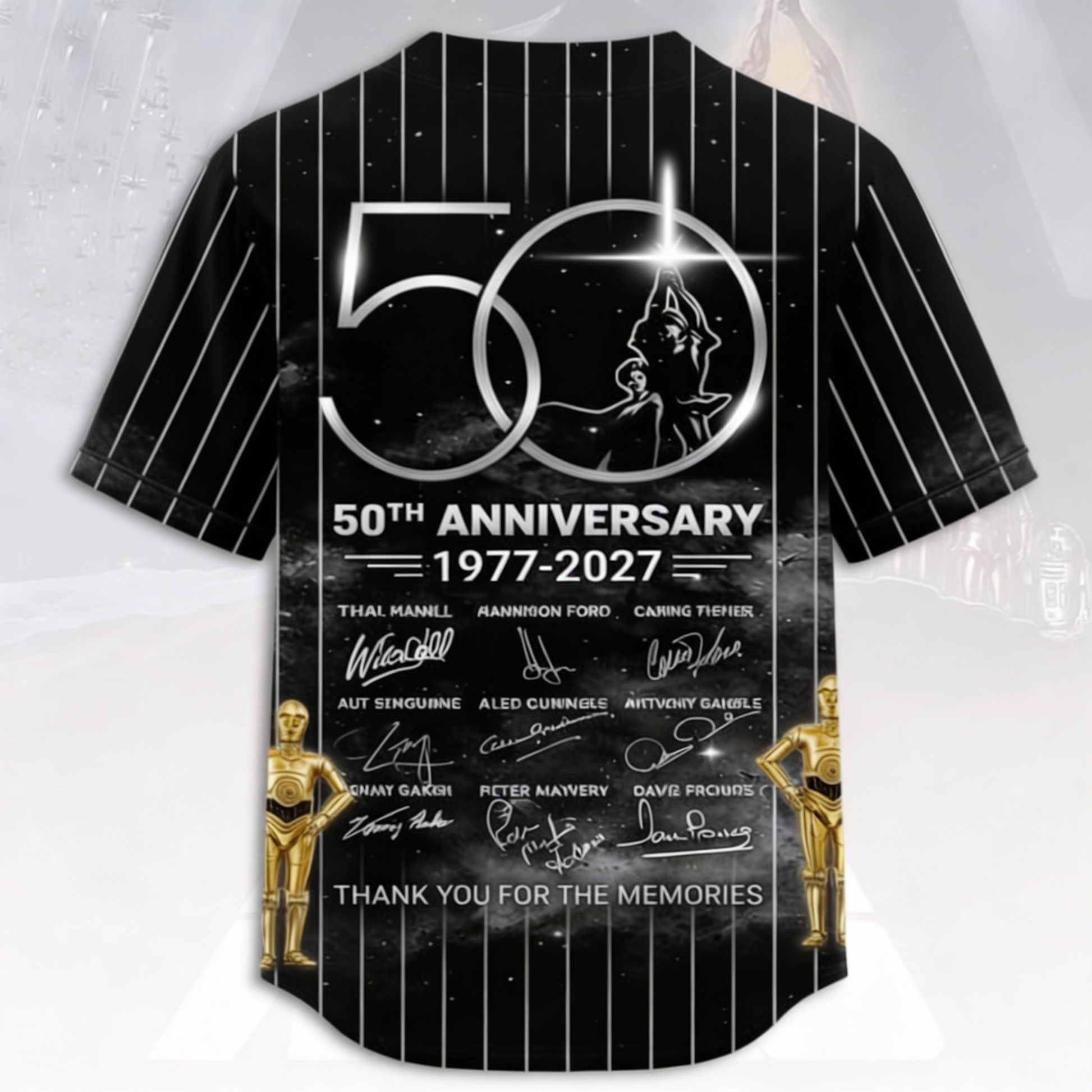 Stwa 50th Anniversary A New Hope - Personalized Baseball Jersey - Gift For Movie Fans BA01