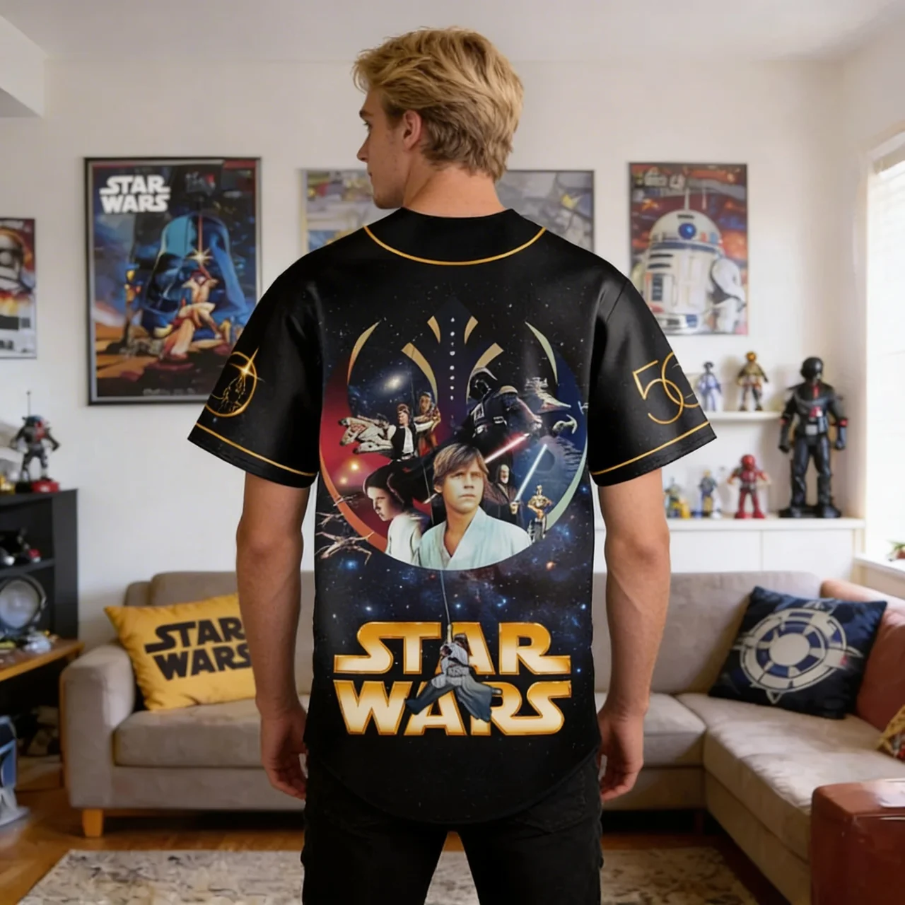 Stwa 50th Anniversary - Personalized Baseball Jersey - Gift For Movie Fans BA01