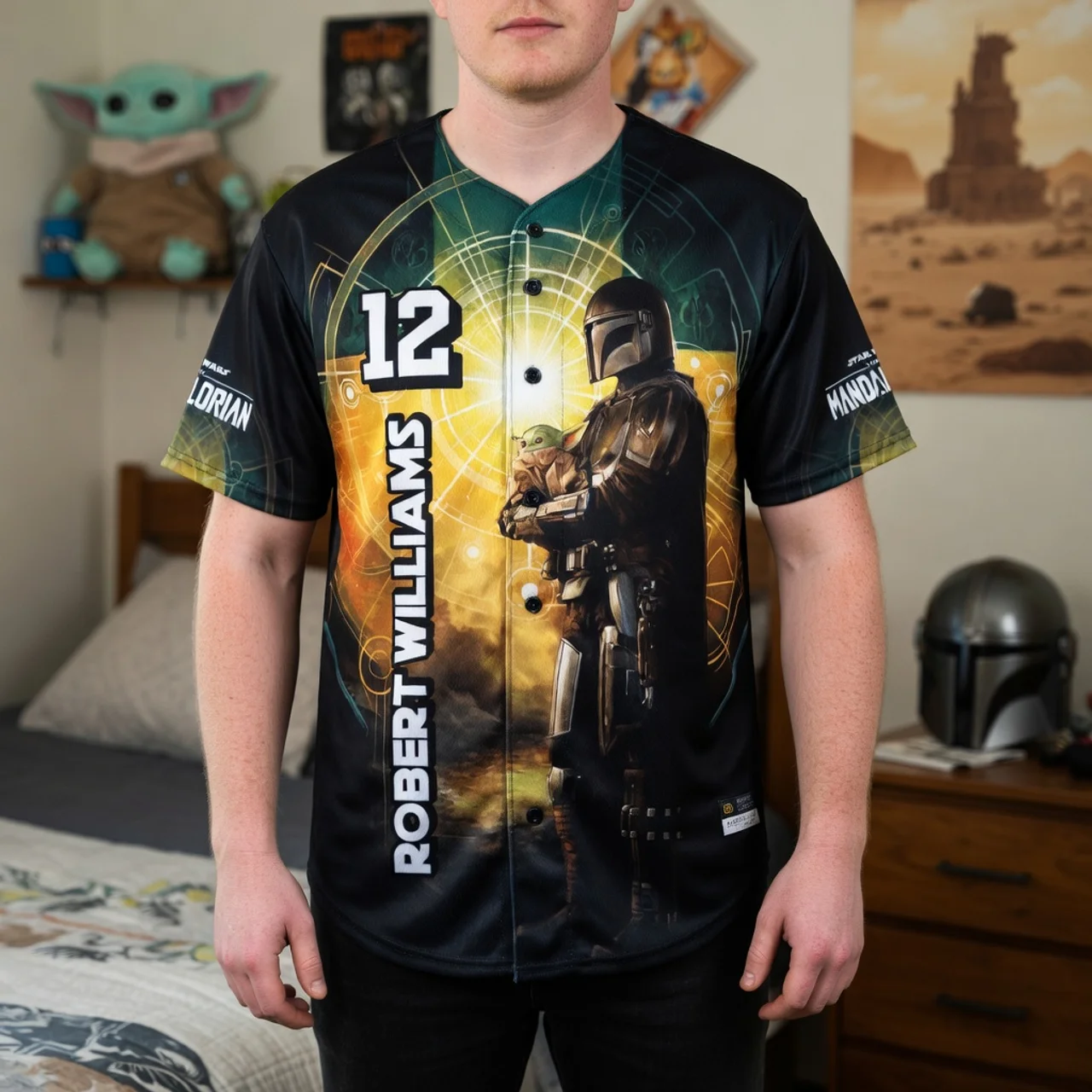 Stwa Galactic Tracker - Personalized Baseball Jersey For Adult, Kid, Toddler - Gift For Movie Fans HH01