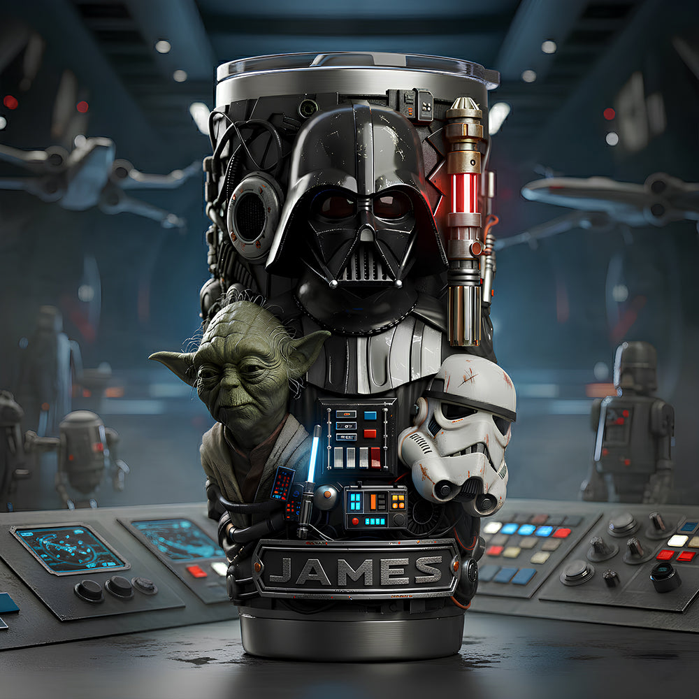 Stwa Galaxy Star May The Force Be With You - Personalized Tumbler - Gift For Movie Fans NL122