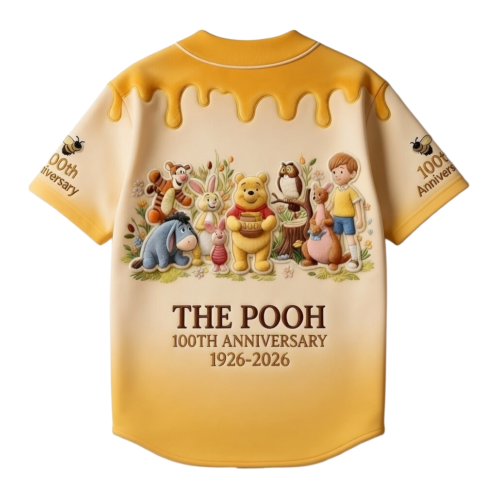 DSNY Honey Bear Celebrate Our 100th Anniversary - Personalized Baseball Jersey For Adult, Kid, Toddler - Gift For Movie Fans HH01