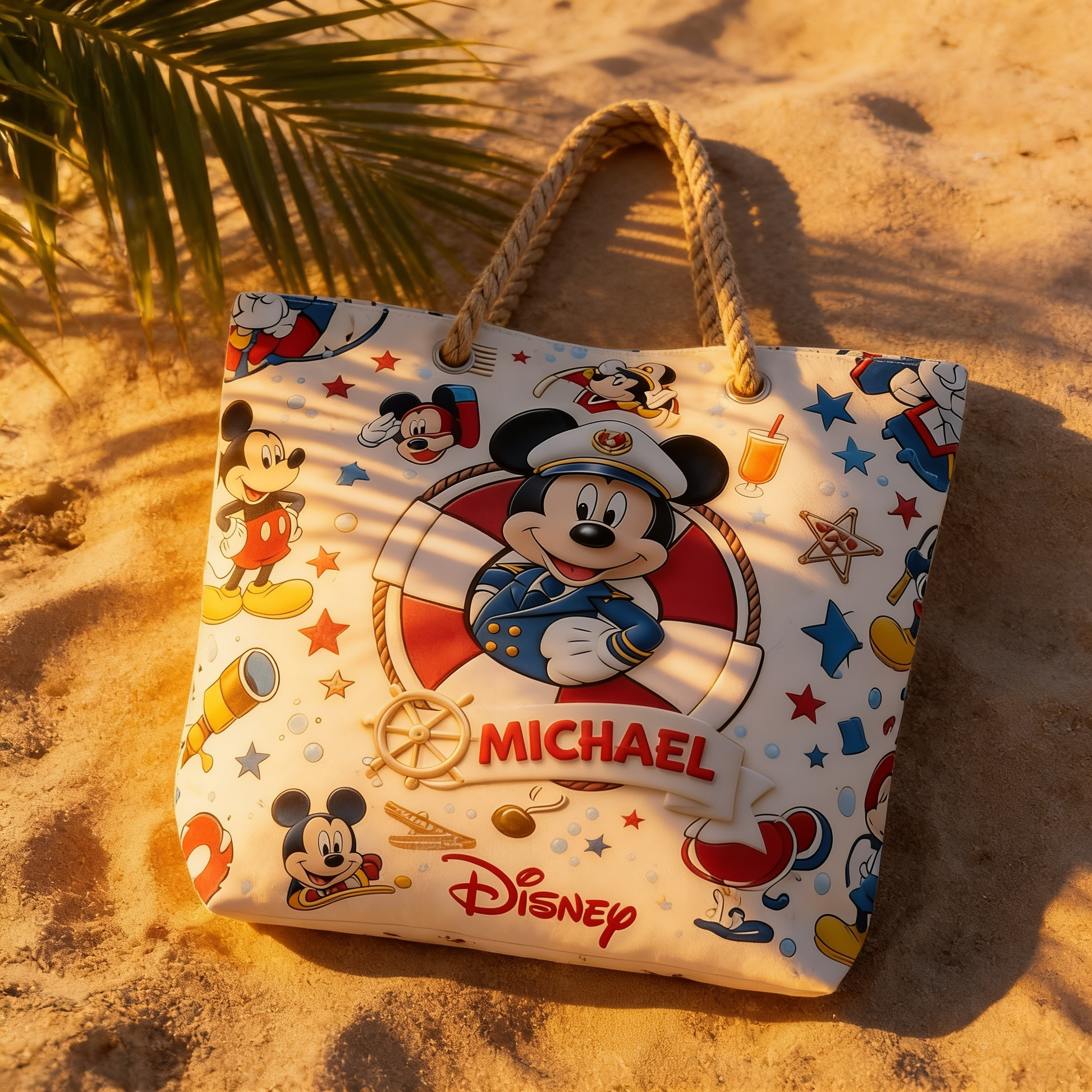 Summer Vacation With Magical Cruiser - Personalized Beach Bag - Vacation Gift For Movie Fans - MkMo - image 4