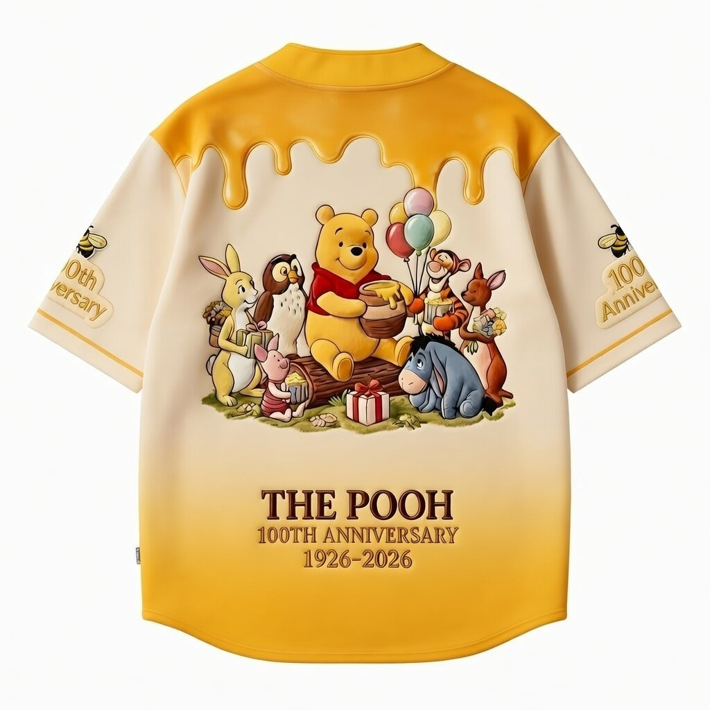DSNY Honey Bear With Friends 100th Anniversary - Personalized Baseball Jersey - Gift For Fan Movies HH01