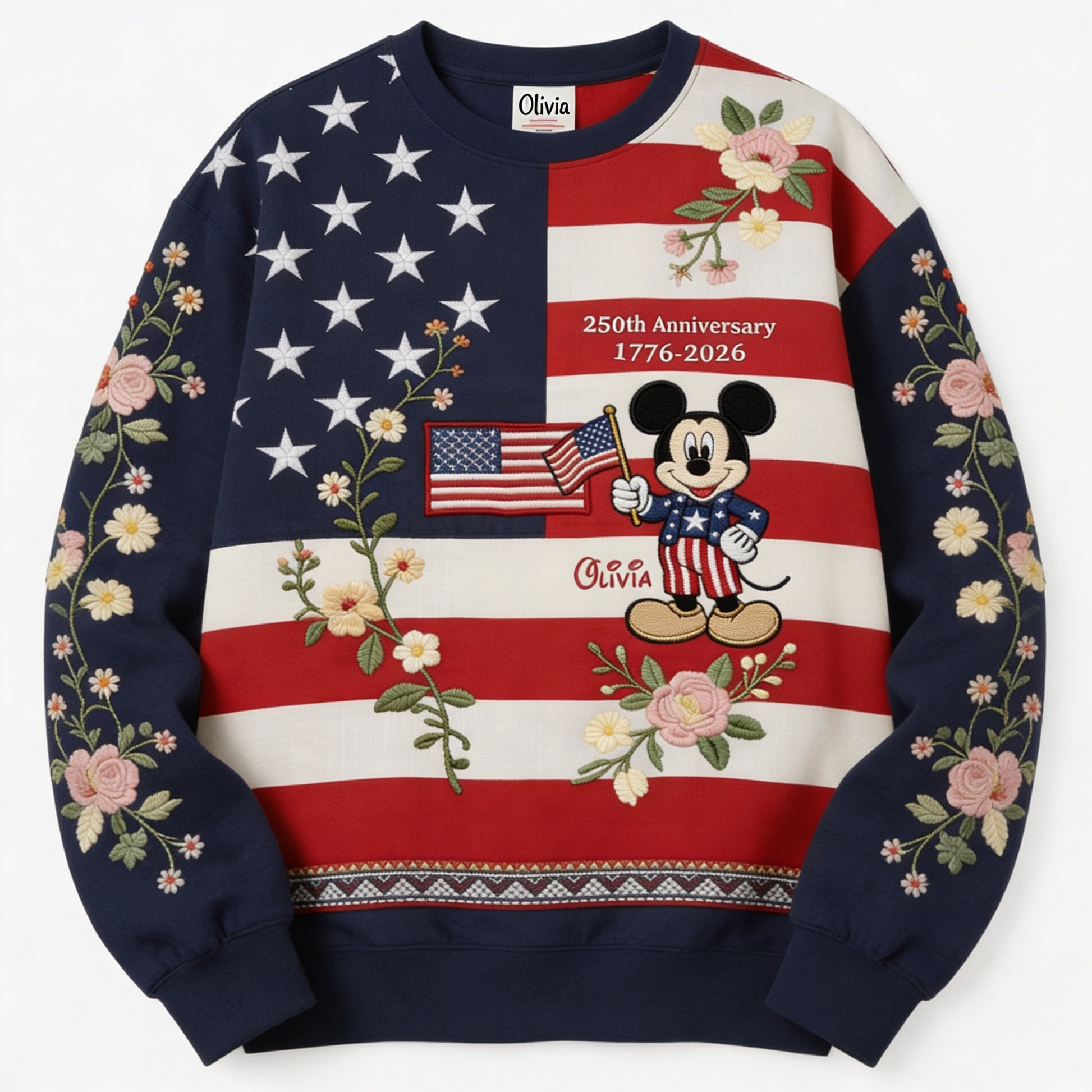 MkMo 250th Anniversary With American Mouse - Personalized All Over Shirt - Independence Gift For Movie Fans