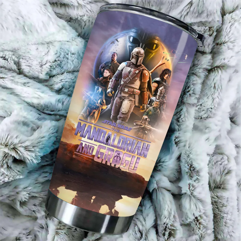 Stwa Galactic Tracker And The Child - Personalized Tumbler - Gift For Movie Fans HH01