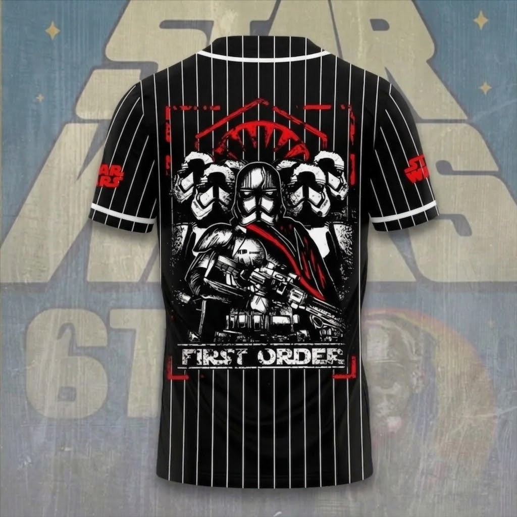 Stwa 50th Anniversary First Order - Personalized Baseball Jersey - Gift For Movie Fans BA01