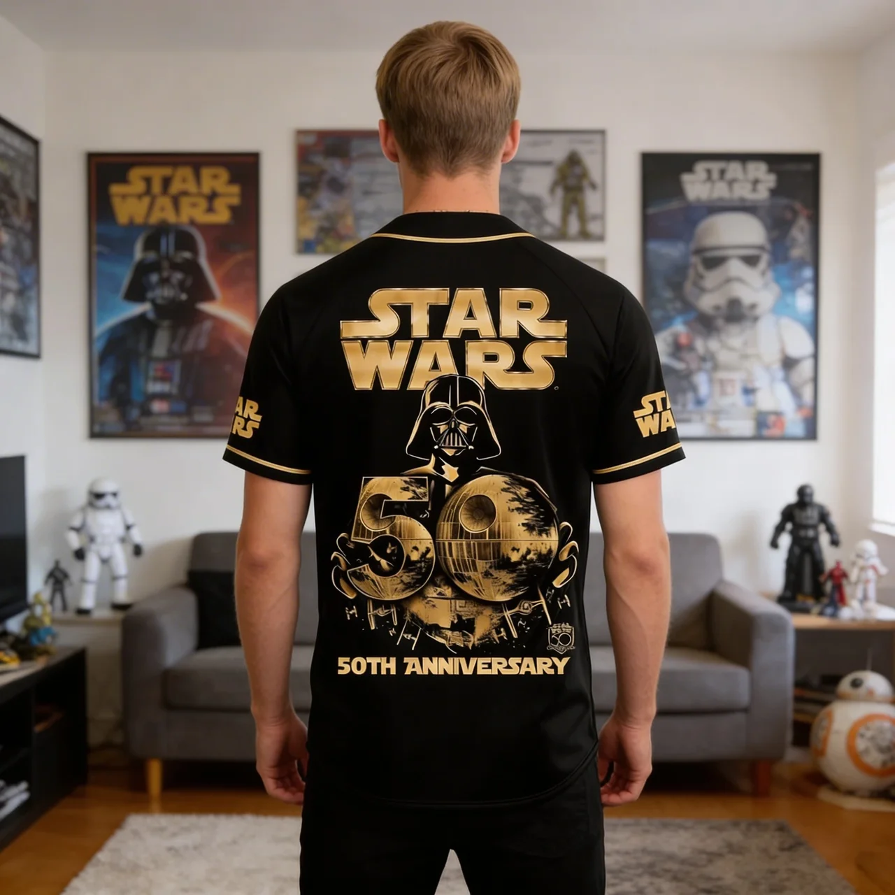 Stwa Galazy Star Celebrating 50th Anniversary - Personalized Baseball Jersey - Gift For Movie Fans HH01