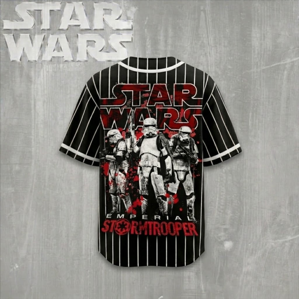 Stwa Space Warrior - Personalized Baseball Jersey - Gift For Movie Fans BA01