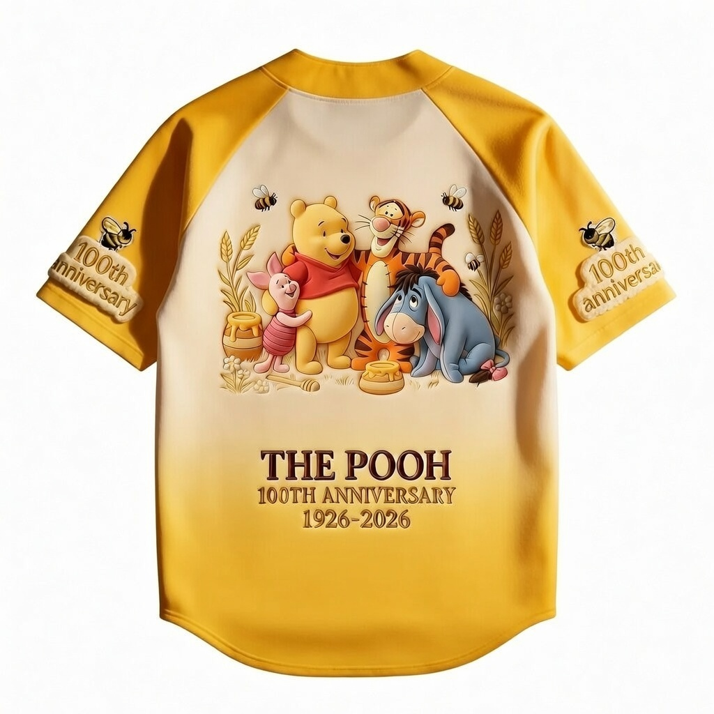 DSNY Honey Bear Celebrate Our 100th Anniversary - Personalized Baseball Jersey For Adult, Kid, Toddler - Gift For Movie Fans HH01