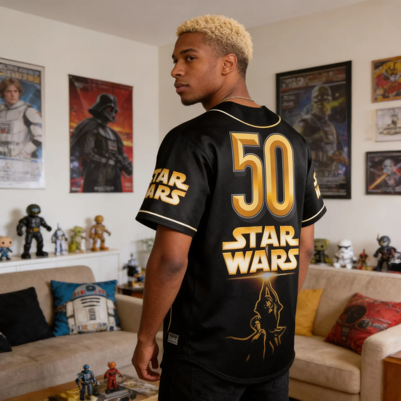 Stwa Galazy Star Celebrating 50th Anniversary - Personalized Baseball Jersey - Gift For Movie Fans HH01
