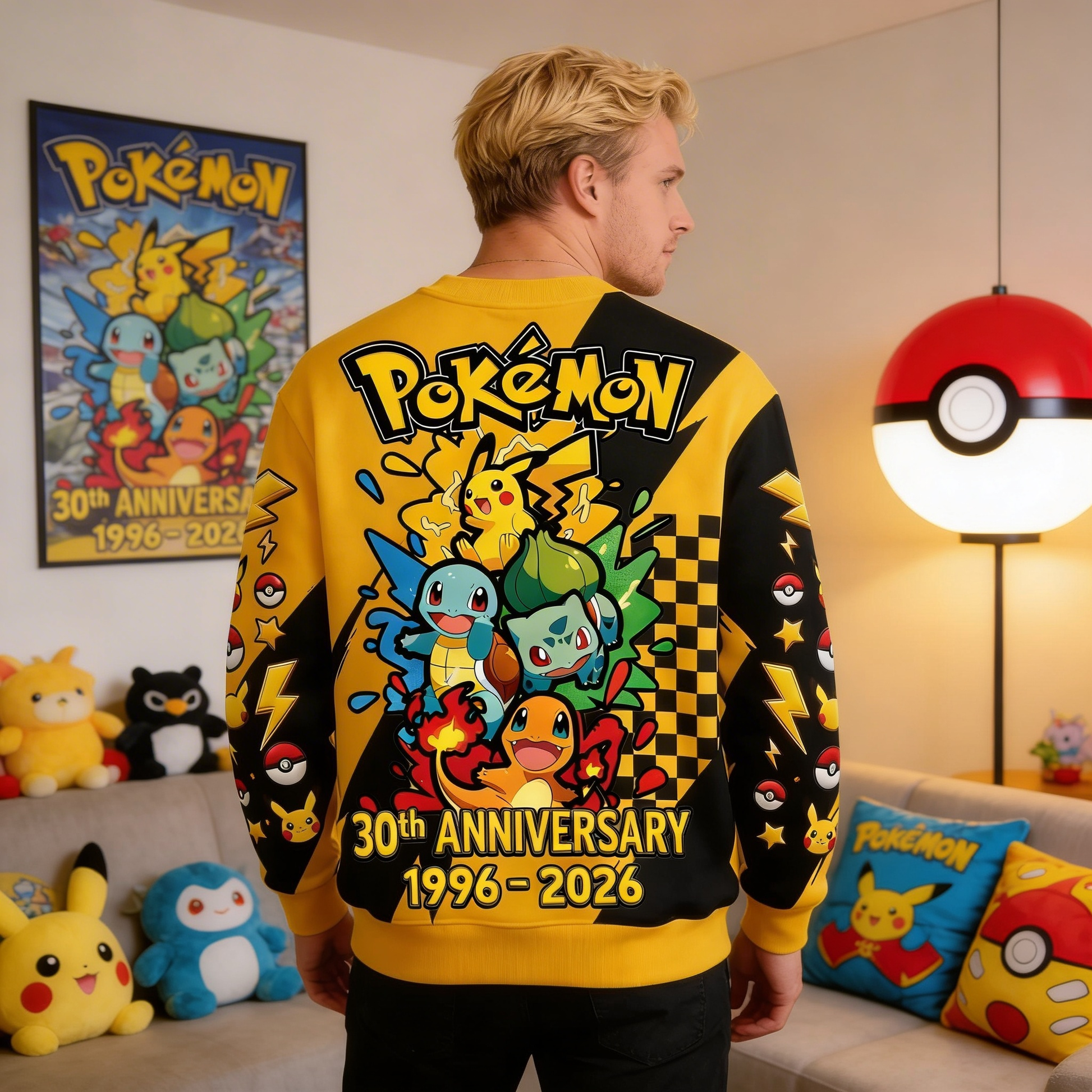 PoMo Celebrate 30 Years Of Catching Them All - Personalized All Over Shirt - Anniversary Gift For Movie Fans BA01
