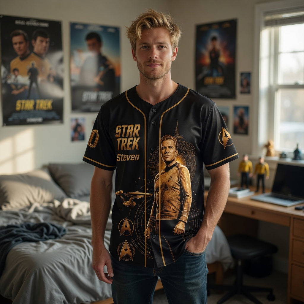 SaTr Captain Of Space -Personalized Baseball Jersey - Gift For Movie Fans