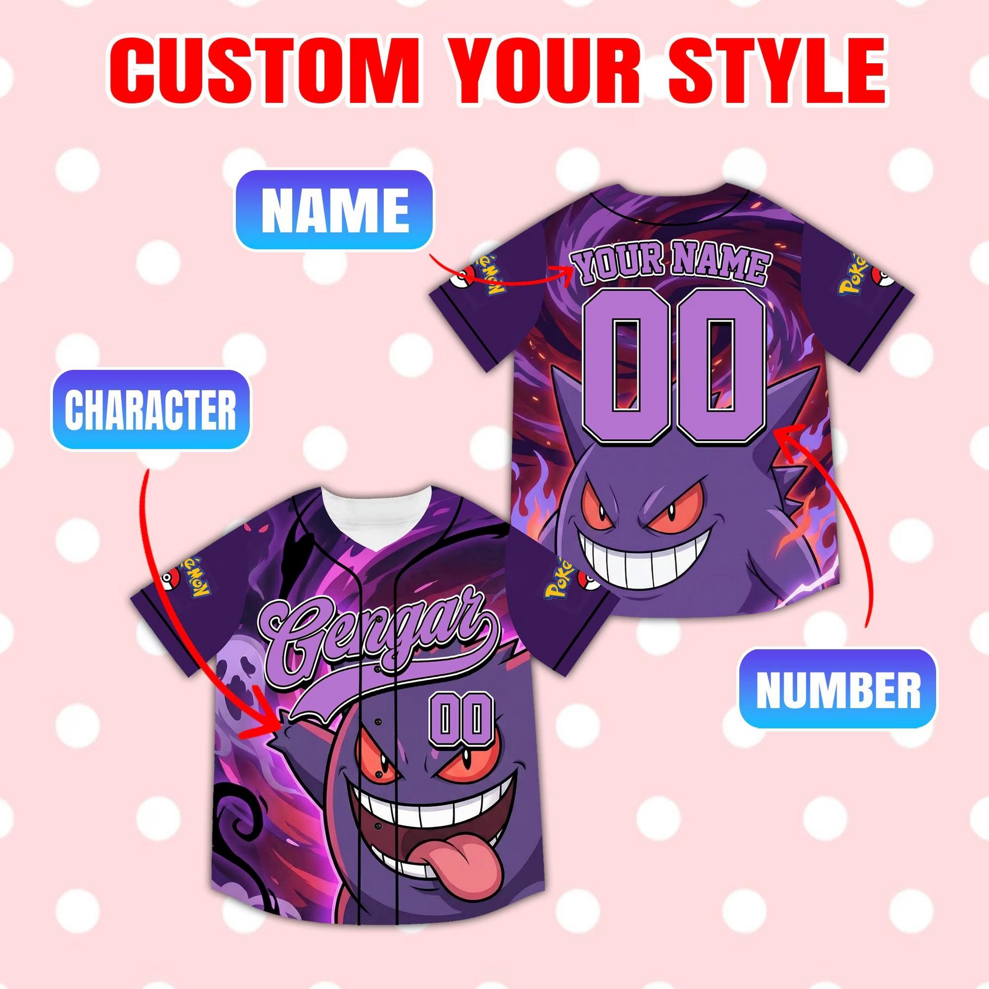 PoMo Celebrate 30 Years Of Catching Them All - Personalized Baseball Jersey - Anniversary Gift For Movie Fans BA01