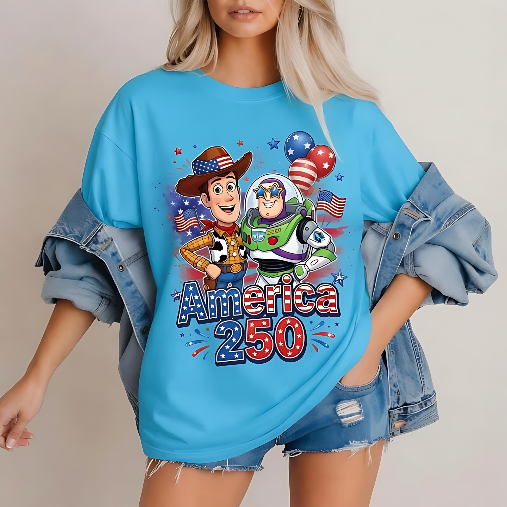 250th America Anniversary With Cowboy And Green Warrior - Personalized Shirt - Independence Gift For Movie Fans - DSNY - image 4