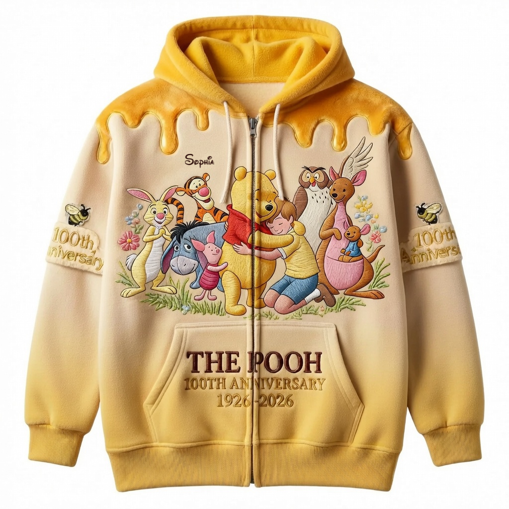 DSNY Honey Bear Celebrate Our 100th Anniversary - Personalized All Over Shirt - Gift For Movie Fans HH01