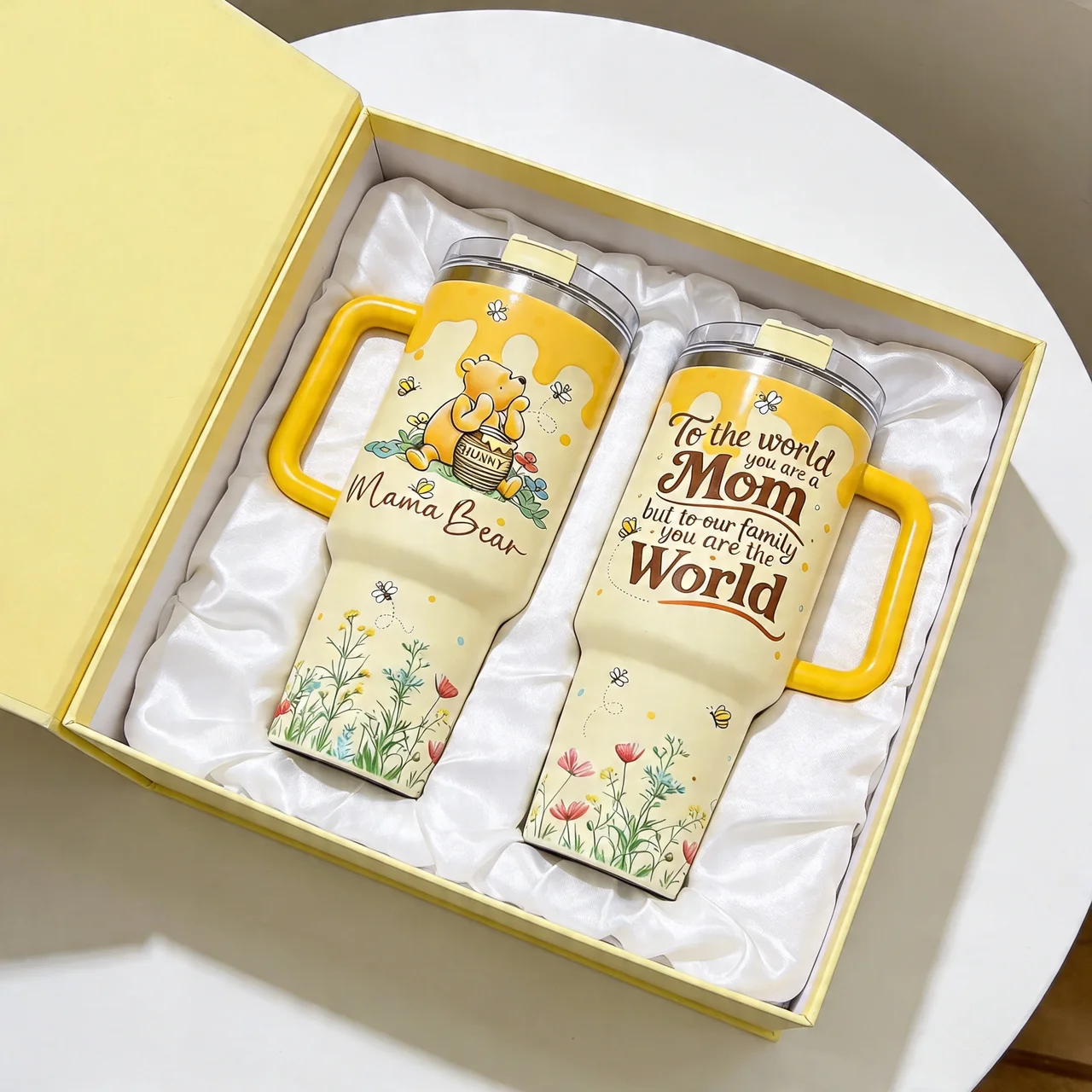 DSNY Honey Bear Mom You Are The World - Personalized Tumbler - Gift For Mother's Day, Movie Fans HH01