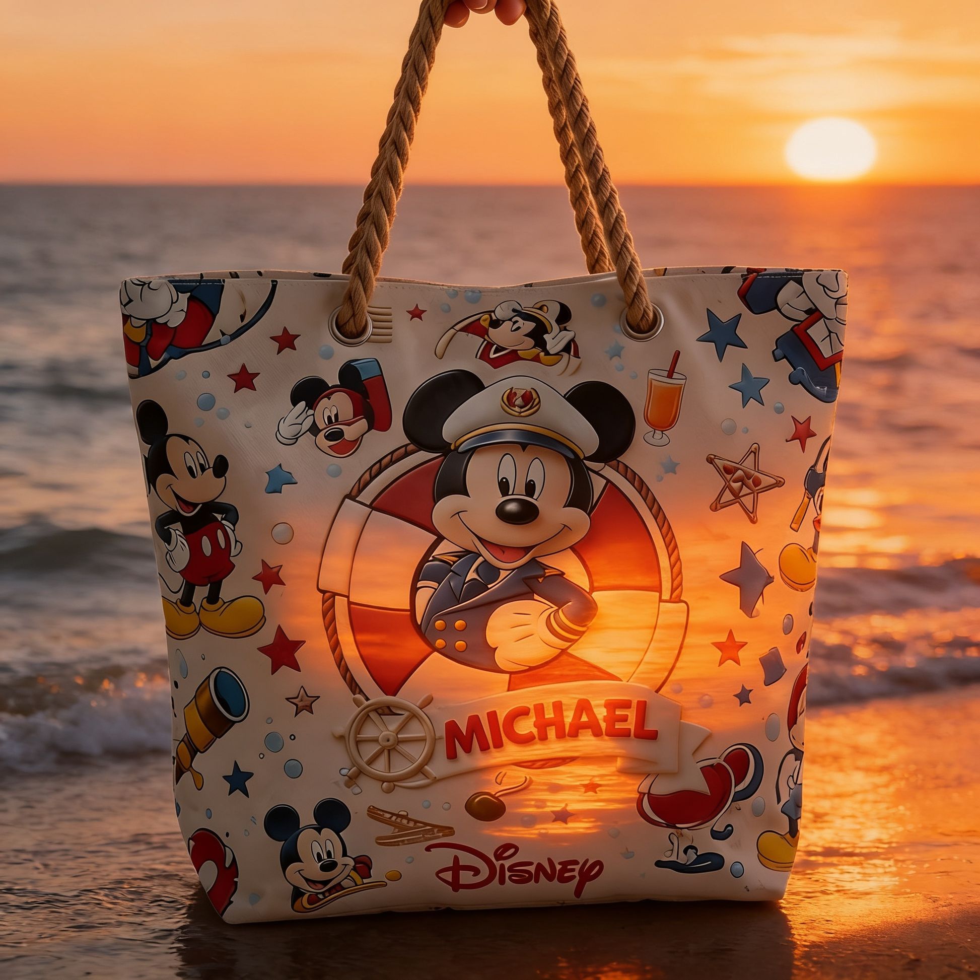 Summer Vacation With Magical Cruiser - Personalized Beach Bag - Vacation Gift For Movie Fans - MkMo - image 5