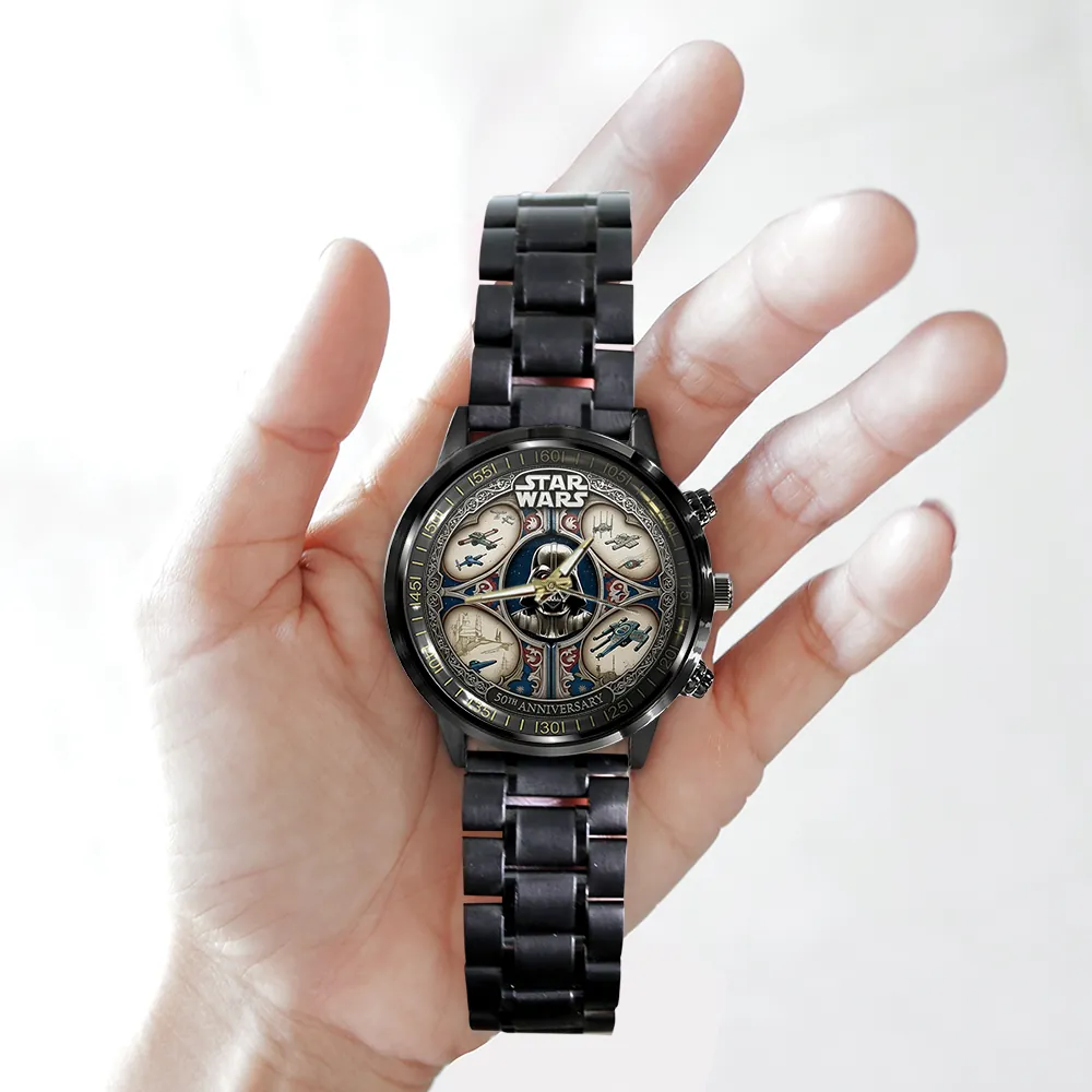Stwa 50th Anniversary - Personalized Hand Watch - Gift For Movie Fans HH01