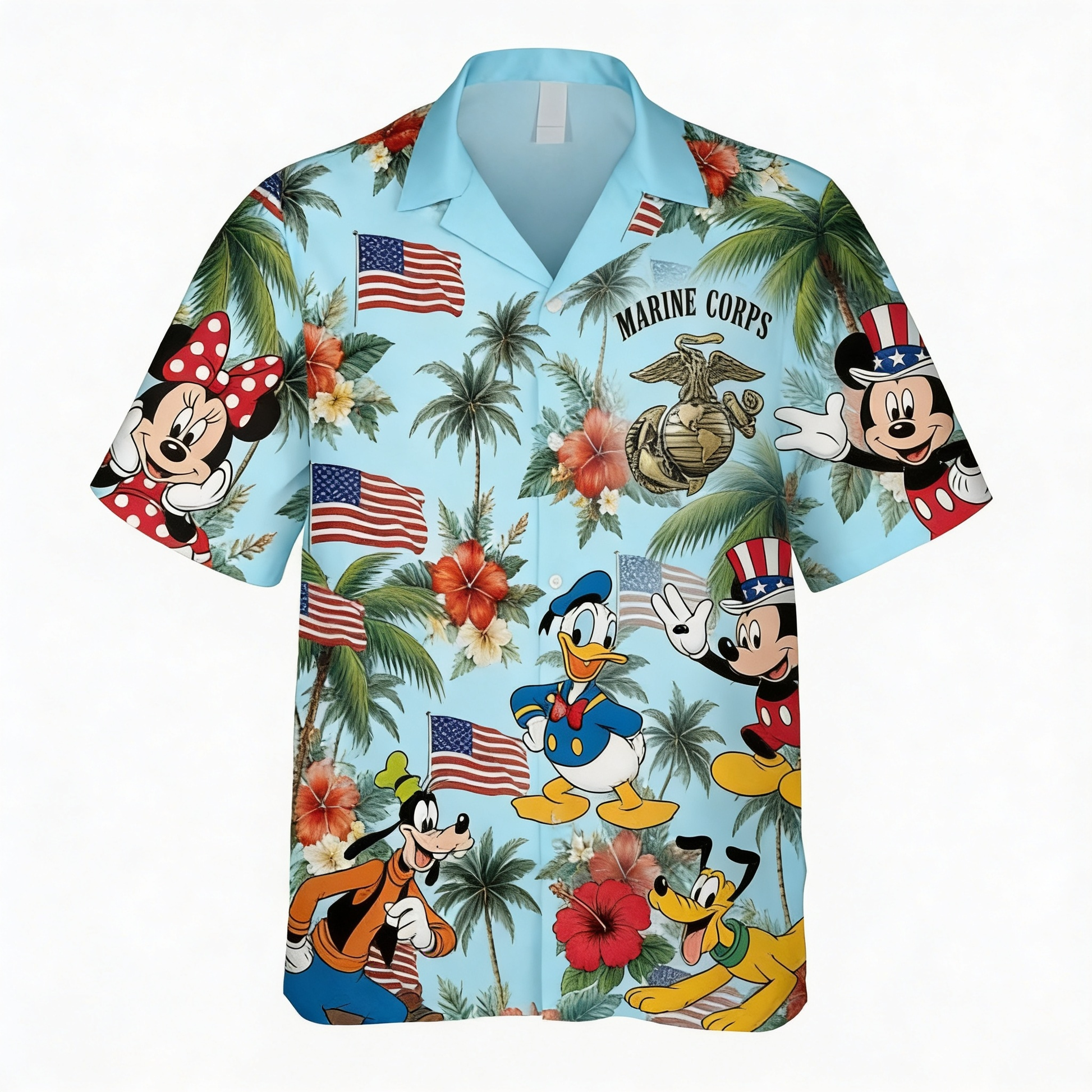 MkMo 250th Anniversary With Magical Friends - Personalized Hawaiian Shirt - Independence Gift For Movie Fans - image 4