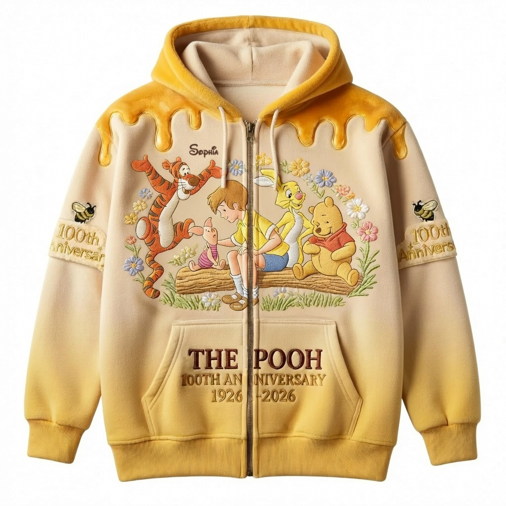 DSNY Honey Bear Celebrate Our 100th Anniversary - Personalized All Over Shirt - Gift For Movie Fans HH01