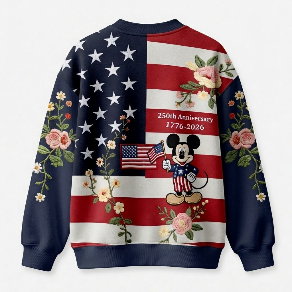 MkMo 250th Anniversary With American Mouse - Personalized All Over Shirt - Independence Gift For Movie Fans