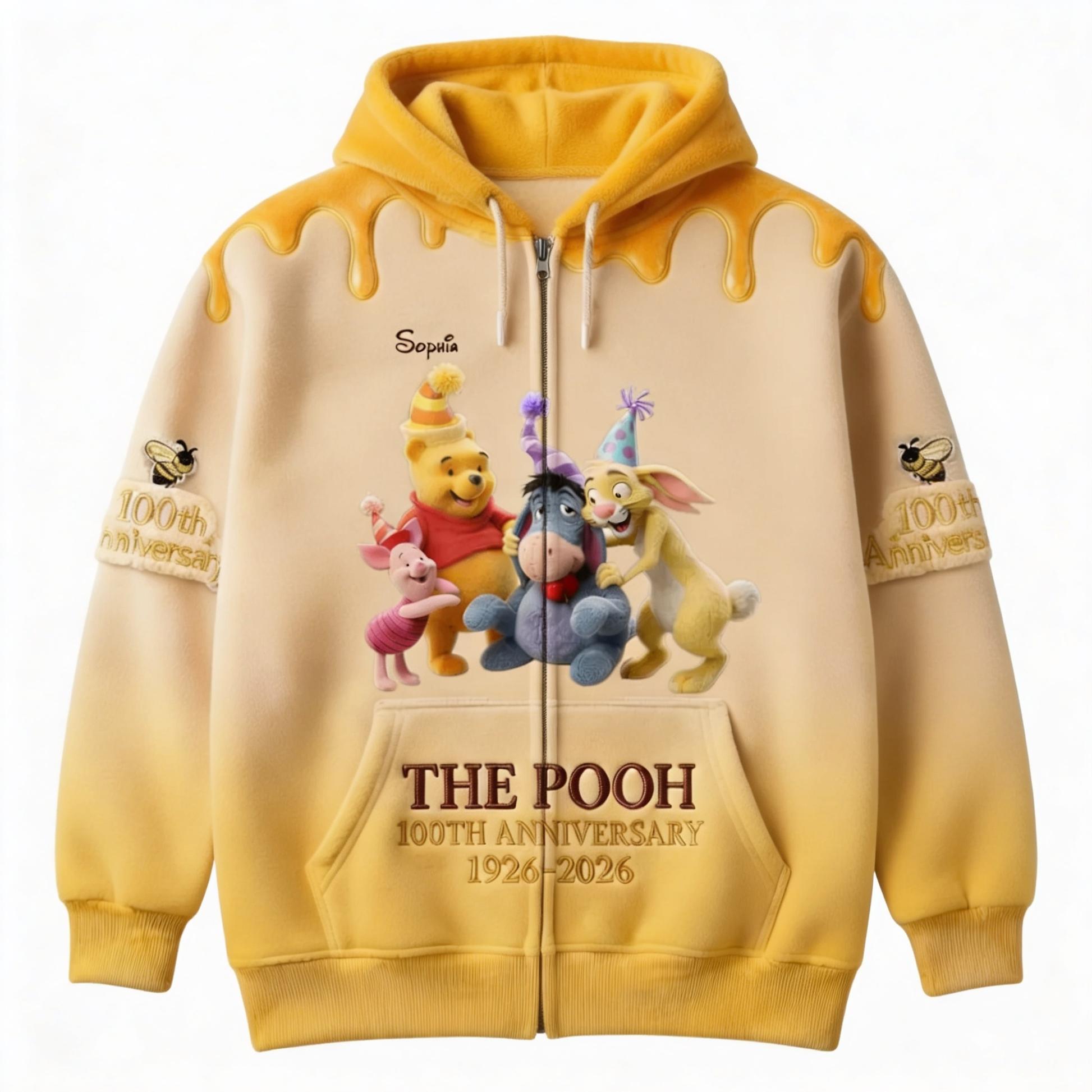 DSNY 100th Anniversary Honey Bear With Friends - Personalized All Over Shirt - Gift For Movie Fans
