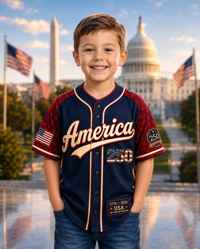 Celebrate 250 Years Of America Freedom - Personalized Baseball Jersey - Gift For Patriots - image 4