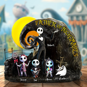 Nibc Family Of Nightmare - Personalized Plaque - Halloween & Christmas Gift For Mom, Dad HH01