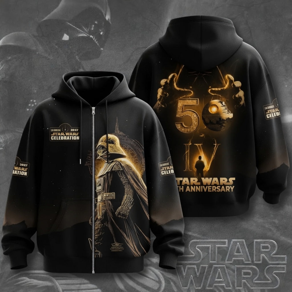 Celebration 50th Anniversary Golden Shining Captain - Personalized All Over Shirt - Gift For Dad, Movies Fan - Stwa - image 4