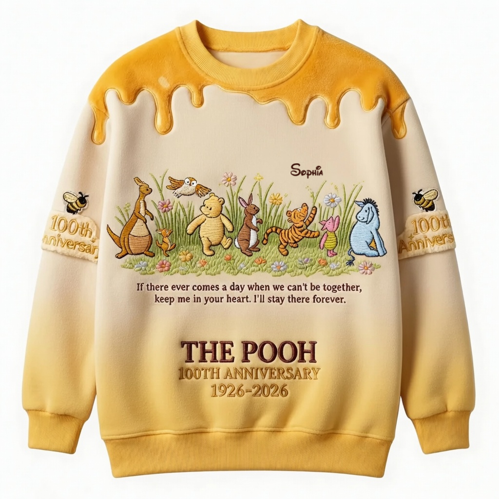 DSNY Honey Bear Keep Me In Your Heart - Celebrate 100th Anniversary - Personalized All Over Shirt - Gift For Movie Fans HH01