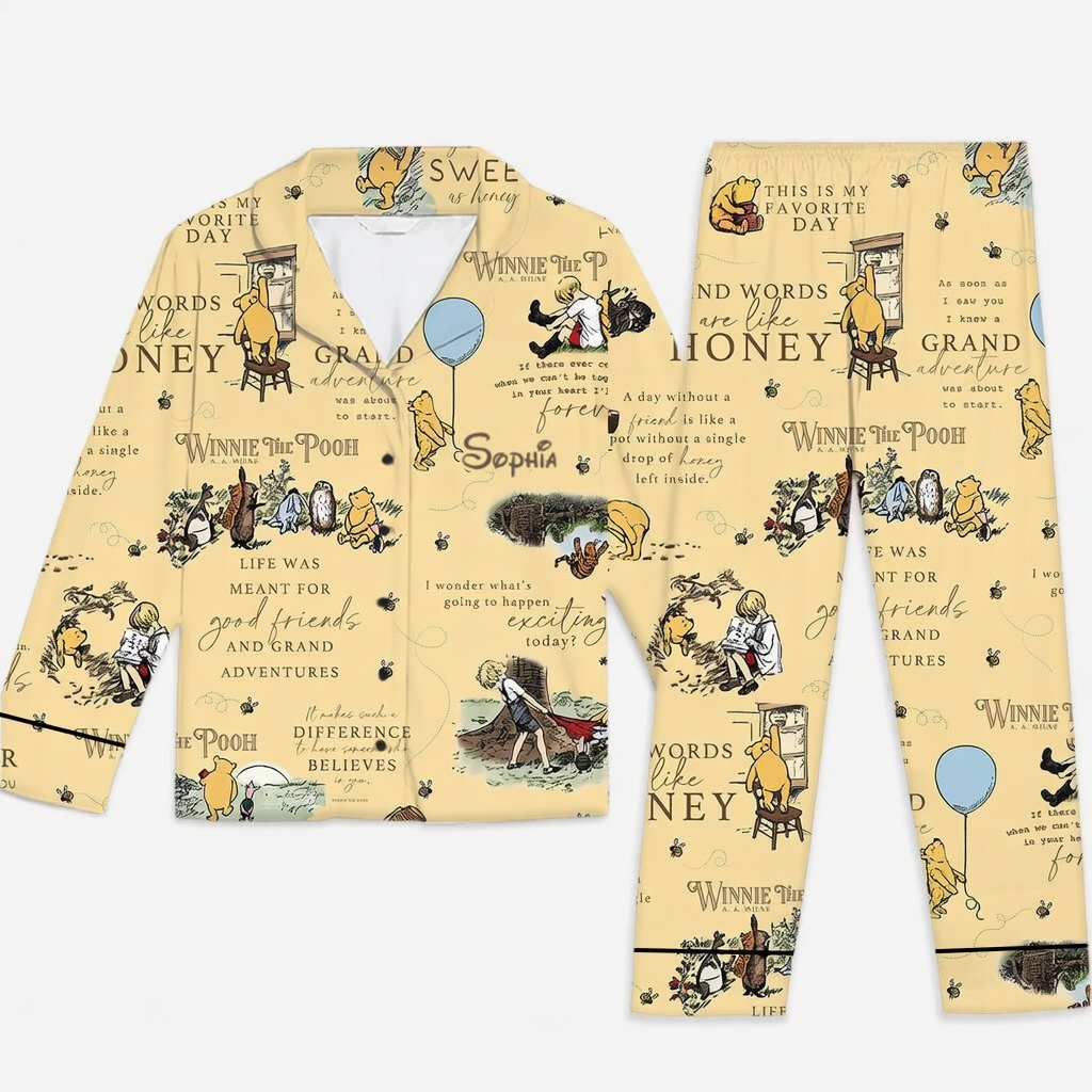 DSNY Honey Bear This Is My Favorite Day - Celebrate 100th Anniversary - Personalized Pajama - Gift For Movie Fans HH01