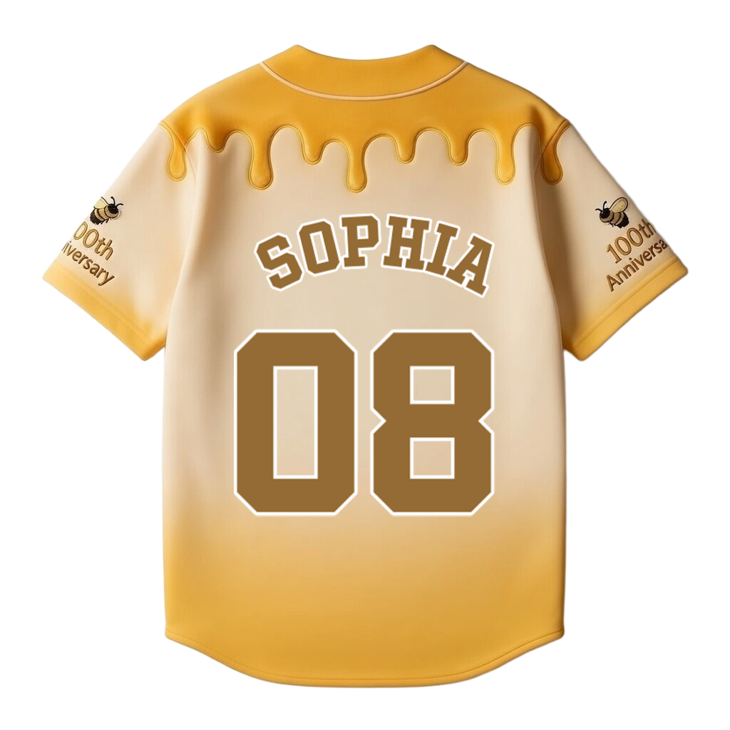 DSNY Honey Bear Celebrate Our 100th Anniversary - Personalized Baseball Jersey For Adult, Kid, Toddler - Gift For Movie Fans HH01